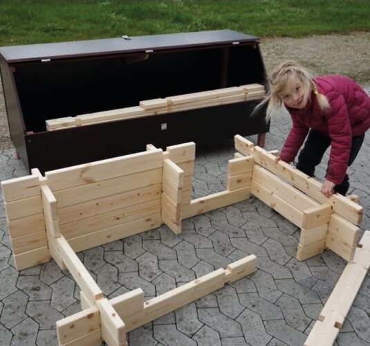 kasse til byggebrædder