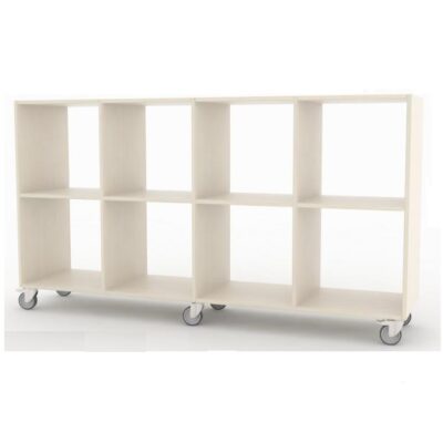 Åben Reol Kubus med hjul 87 x 158 x 38 cm