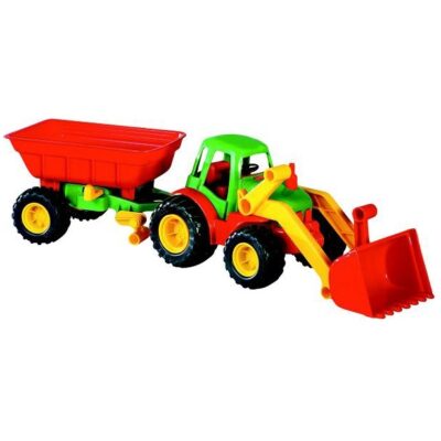 Traktor med Loader og Trailer