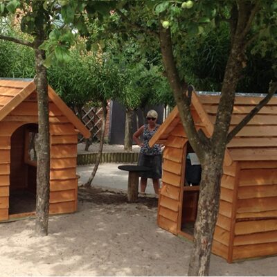 Legehuse, pagoder, tipi m.m