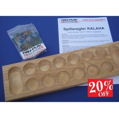 Kalaha spil m. brikker