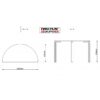 Bord Linoleum 600 x 1200 Halvrundt - Image 4