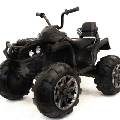 EL-ATV med affjedring på alle 4 hjul og gummihjul. De 2 kraftige motorer, trï¿½k pï¿½ begge baghjul og de store hjul, gør den yderst terrængående, så den nemt kan køre i græs, jord m.v.