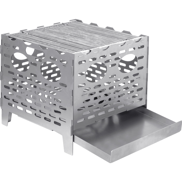 Bålplads af stål, havebålplads, åben grill, bålplads, grillplads